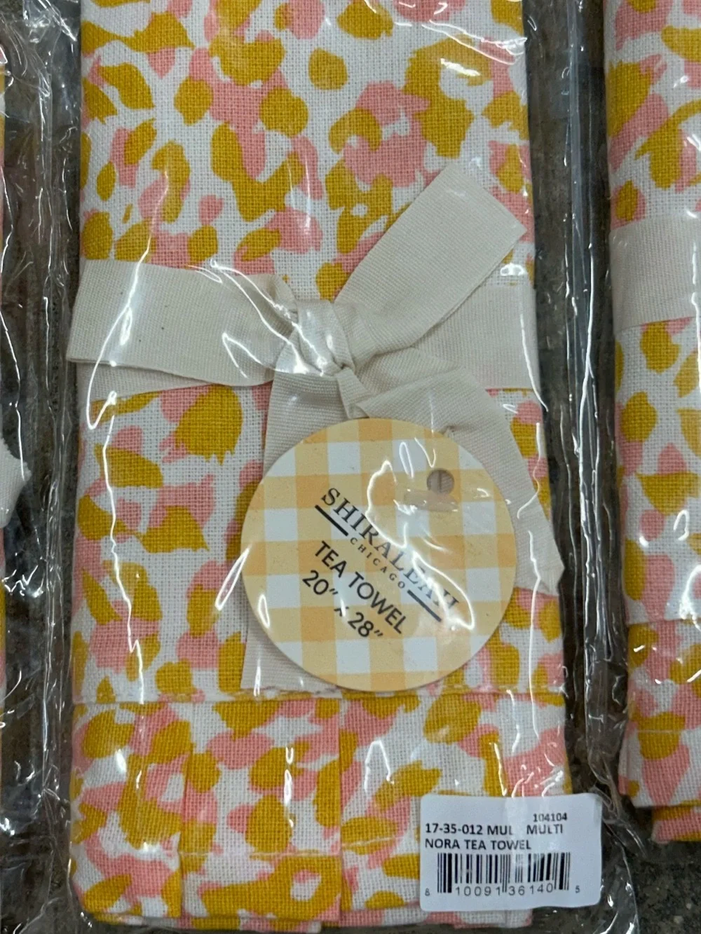 Shiraleah Nora Tea Towel Multi Pattern Set of 4 NWT Sealed NWT